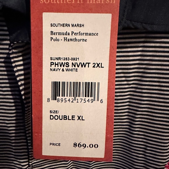 NWT Southern Marsh Bermuda performance-  Hawthorn golf Polo #A756 - Picture 5 of 9